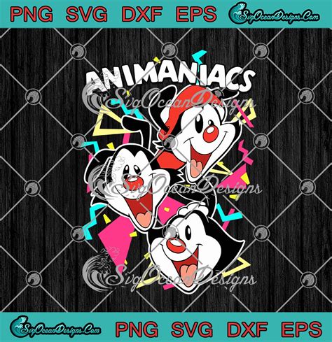 animaniacs funny tv series svg png eps dxf cricut file silhouette art