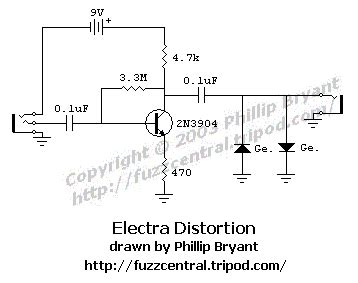 electra distortion mods rdiypedals