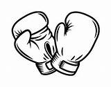 Gloves Vector Boxeo Glove Guantes Bokshandschoenen Kickboxing Martial Handschoenen Stencil Dibujos Boksen Kickboksen Tekeningen Tekenen Tatuajes Vectorified sketch template