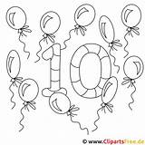 Zahlen Luftballons Geburtstag Malvorlagen Ausmalbilder Vorlagen Ausdrucken Ausmalen Malvorlagenkostenlos Malvorlagan Kinderbilder sketch template