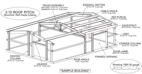 metal building components features simpson steel buildings