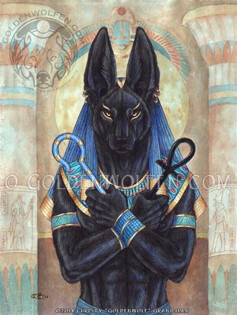 Anubis Lord Of The Underworld By Goldenwolf Fur