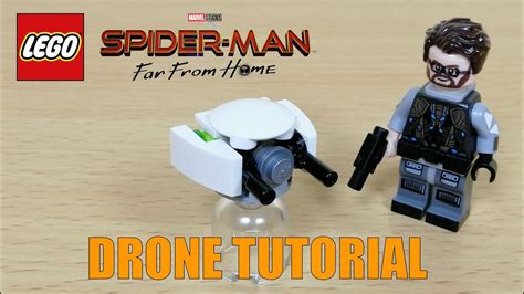build mysterios drones  lego minifig scale  spider man   home youtube
