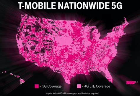T Mobile 4g Coverage Map World Map