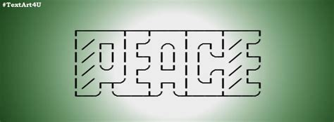 peace unicode text art keyboard art copy paste codes cool ascii