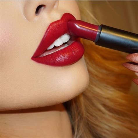 dolled  creamy lipstick   apply lipstick red makeup