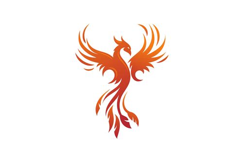 phoenix logo  mythological bird grafik von krustovin creative fabrica