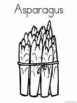Asparagus Vegetables Coloring4free 2021 Coloring Pages Food Printable Related sketch template