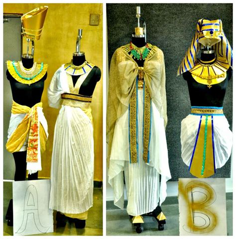 the reconstruction of the ancient egyptian clothing for man and woman