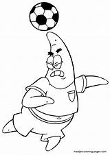 Patrick Star Coloring Pages Soccer Spongebob Playing Ausmalbilder Maatjes Color Print Want Loaded Squarepants Version Click Browser Window Fun Kids sketch template
