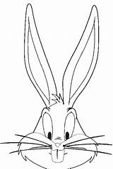 Bugs Looney Tunes Conejo Rabbit Caricaturas Crafter Insertion sketch template