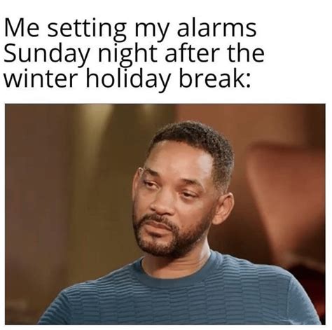 returning  winter break memes