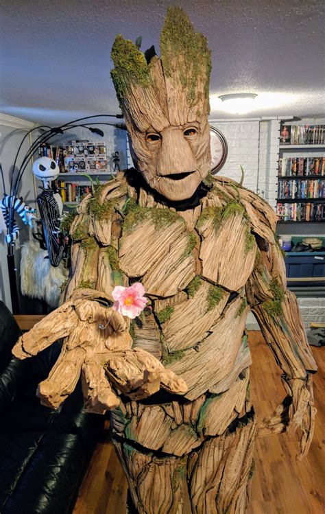 time making  groot cosplay   years  artistic growth  im