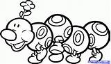 Wiggler Mario Coloring Pages Characters Colouring Draw Character Step Drawing Popular Print Coloringhome Dragoart sketch template