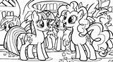 Pony Little Coloring Pages Equestria Save Rainbow sketch template