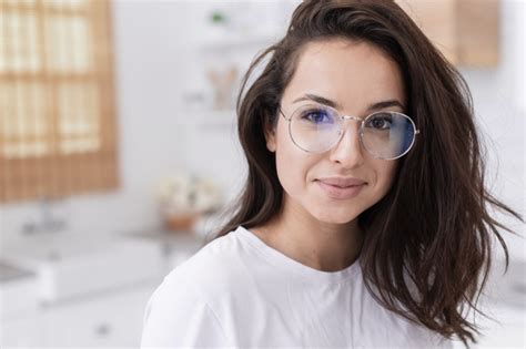 Beautiful Woman Wearing Glasses Photo Free Download