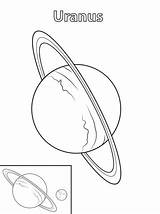 Uranus sketch template