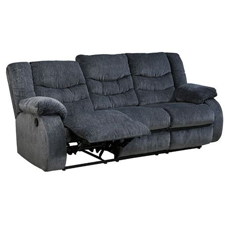 garek blue reclining sofa signature design furniture cart
