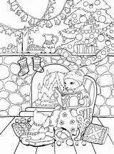 Coloring Pages Christmas Town Printable Books Sheets Little Color Book Adult Nice Kids Getcolorings Print Mood Holiday Set Pretty Choose sketch template