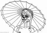 Muertos Umbrella Calavera Bestcoloringpagesforkids Xcolorings Parade 732px 1024px 99k Yuccaflatsnm sketch template