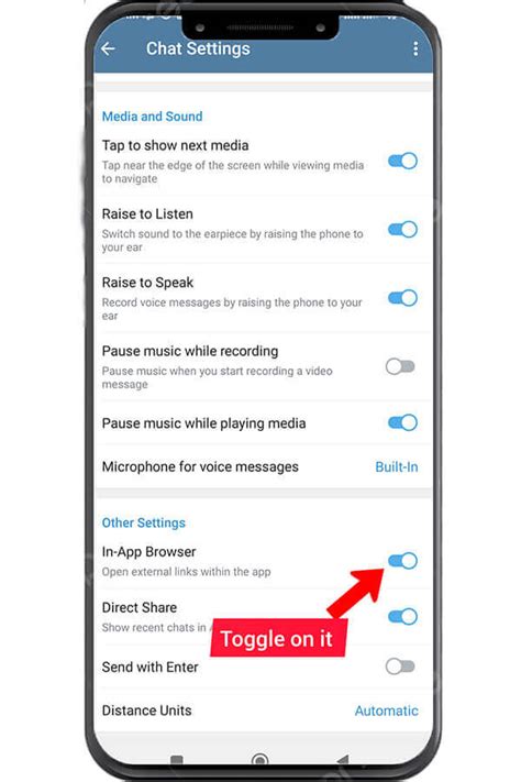 change browser  telegram  updated method
