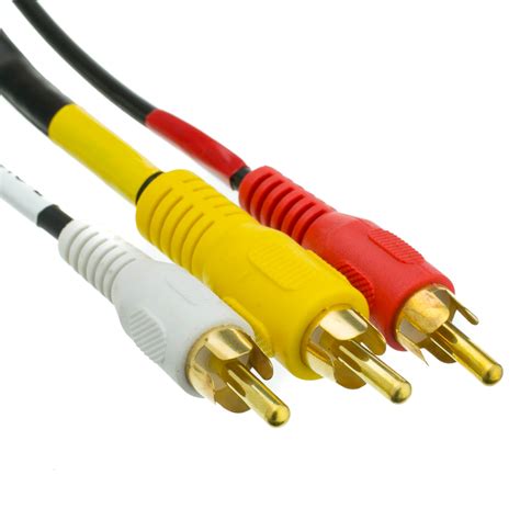 ft stereovcr rca cable rca rg video gold plated