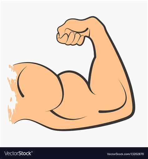strong power muscle royalty  vector image vectorstock