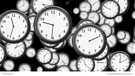 clocks flying  time lapse   animation time concept footage hd  stock animation