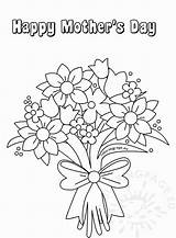 Coloring Pages Flowers Mothers Flower Printable Choose Board Colouring Cards Sheets sketch template