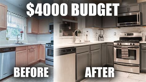 diy kitchen renovation  budget makeover youtube