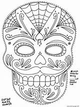 Skull Red Coloring Pages Getcolorings sketch template