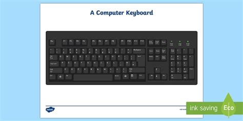 printable computer keyboard teacher  twinkl