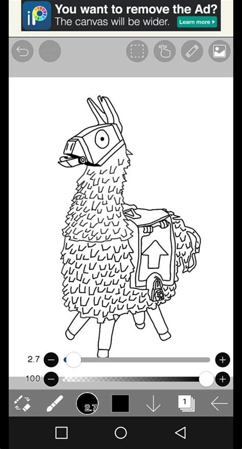 llama drawing fortnite battle royale armory amino