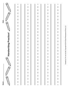 handwriting paper template  tims printables