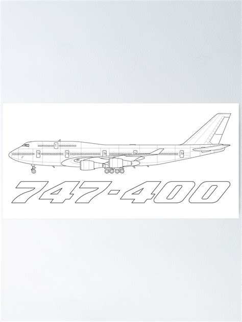 boeing   outline poster  sale  aviorgear redbubble