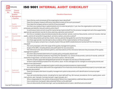 Sample Internal Audit Report Iso 9001