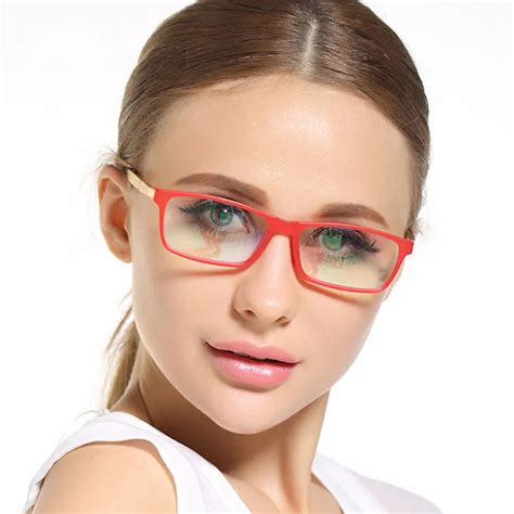 points women brand designer eyeglass frame red eyeglasses clear lens reading eyewear optical
