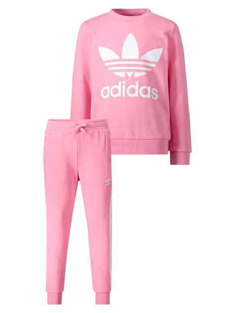 adidas joggingpak  roze voor meisjes nickiscom
