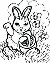 Face Bunny Easy Drawing Getdrawings Coloring sketch template