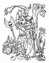 Coloring Pages Persephone sketch template