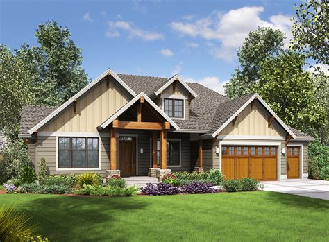 story craftsman  finished  level  architectural designs house plans