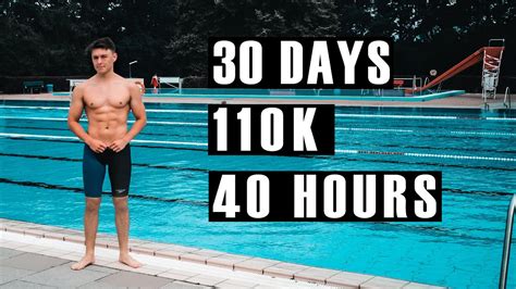 swimming everyday for 30 days youtube