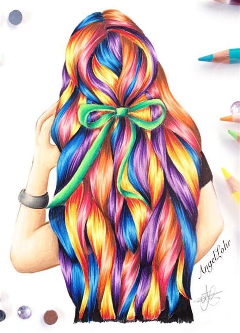 Rainbow Hair 300 Pictures How To Draw Hair Hair