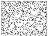 Coloring Hearts Heart Pages Adults Adult Colouring Color Mindfulness Stress Anti Printable Pattern Sheets Lot Book Zen Valentine Abstract Valentines sketch template