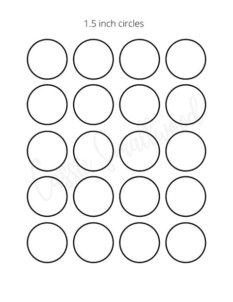 circle template printable