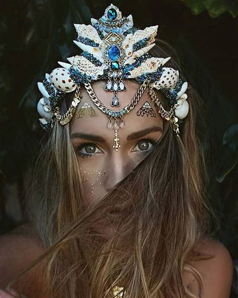 king neptune would be jealous of these majestic mermaid flower crowns mermaid crown seashell