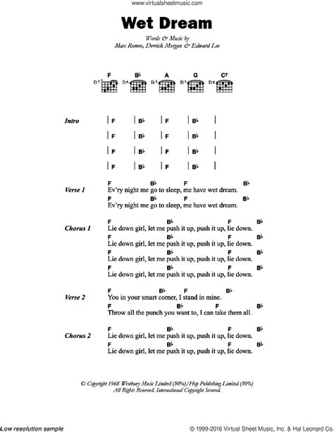 Romeo Wet Dream Sheet Music For Guitar Chords [pdf]