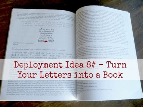 Deployment Idea 8 Turn Your Letters Into A Book
