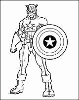 Captain America Coloring Pages Printable Cartoon Marvel Drawing Avengers Color Coloriage Pdf Getdrawings Civil War Getcolorings Chic Icon Colorings Print sketch template