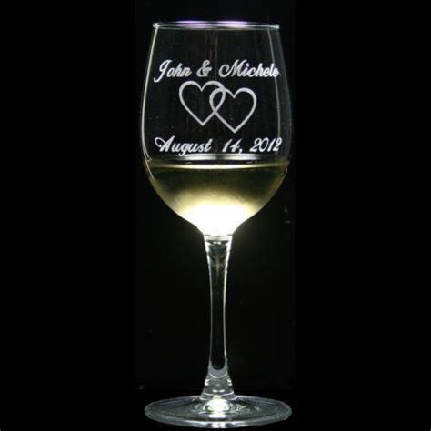 Personalized Wedding Wine Glasses Ebay
